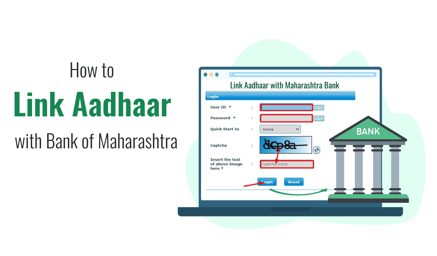 How to Link Aadhaar with Bank of Maharashtra?